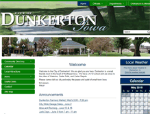 Tablet Screenshot of cityofdunkerton.org